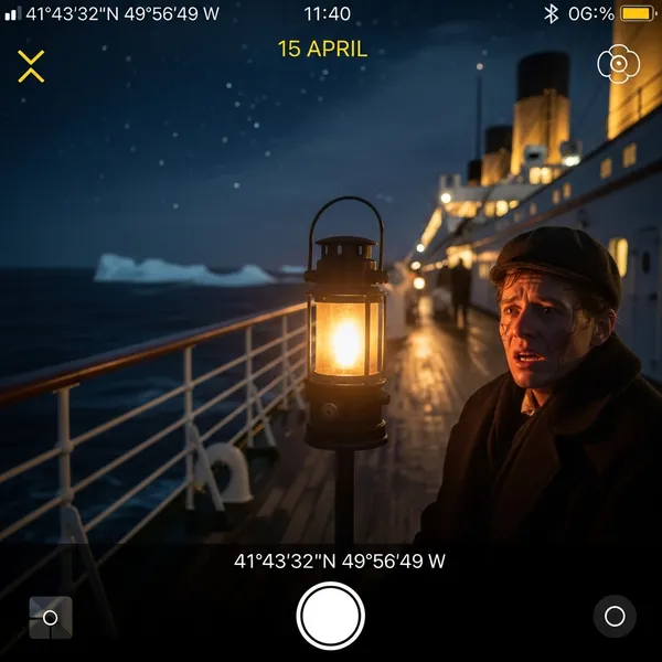 Titanic Historic Nighttime Scene