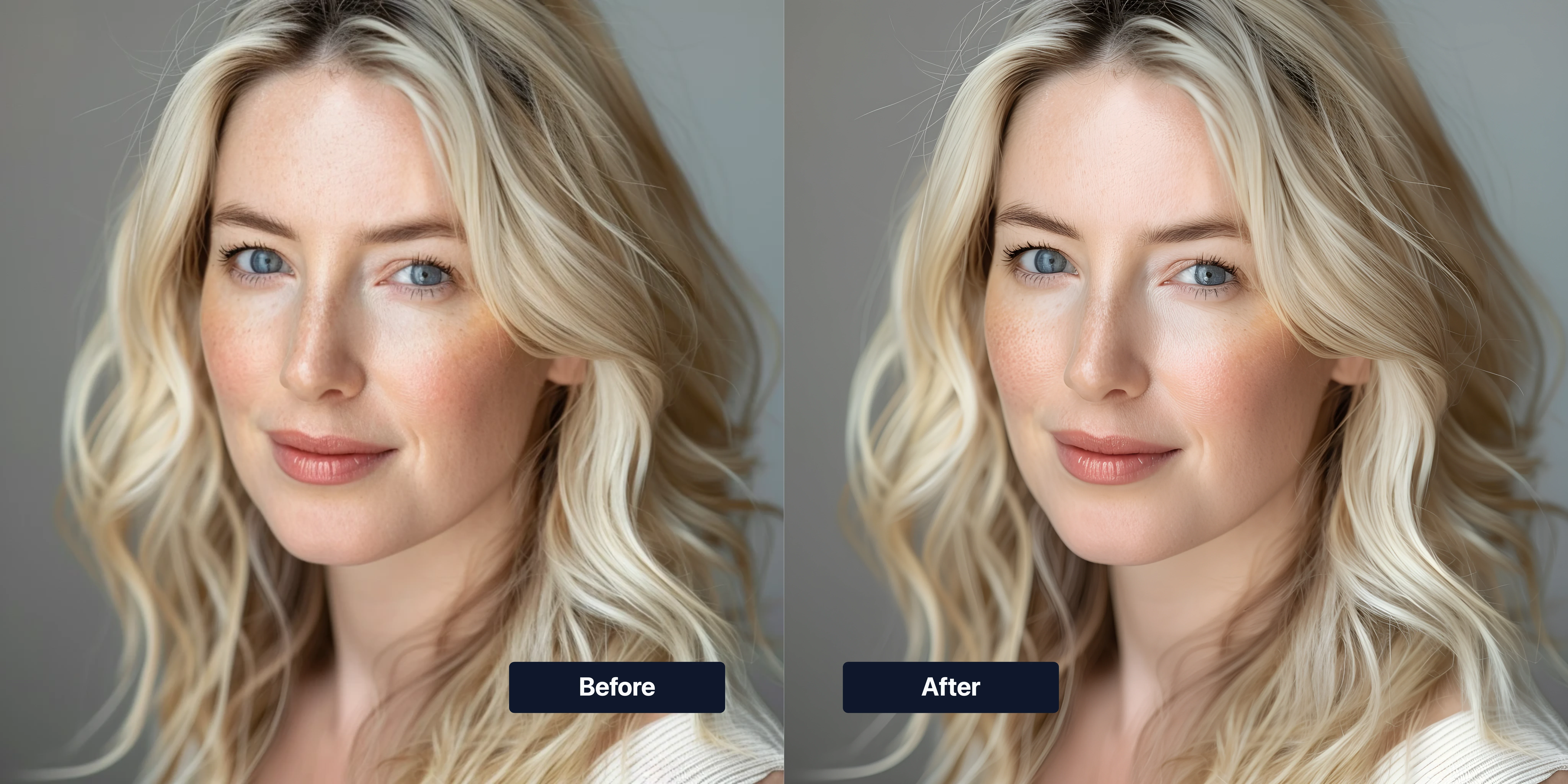 AI image upscaler result example